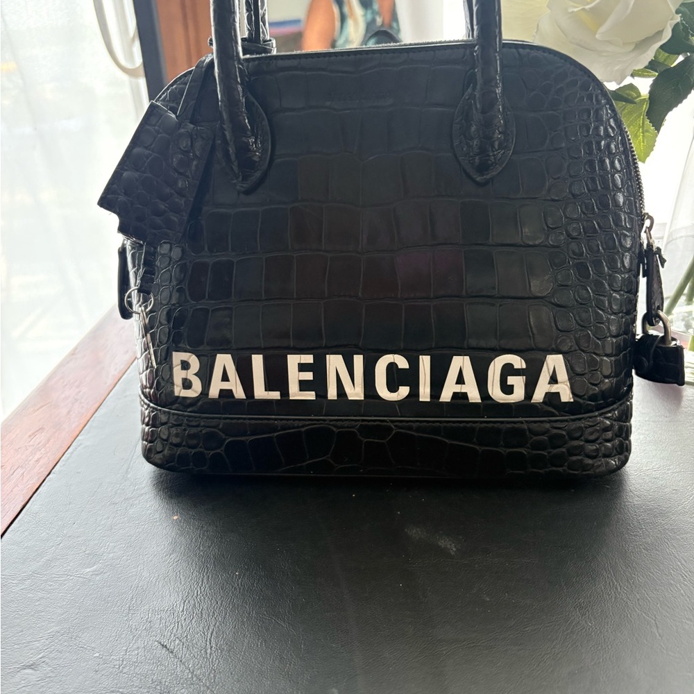 Balenciaga Black Satchel with Structured Silhouette